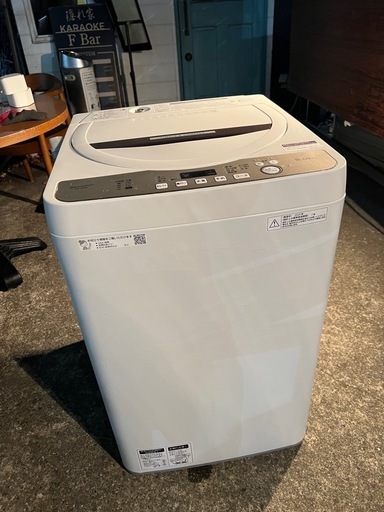 都内近郊無料で配送、設置いたします 2013年製 洗濯機 SHARP 6キロ