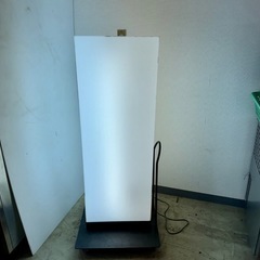 直接引き取り5%OFF　インボイス登録店 電飾スタンド看板 全高1300タイプ 両面看板 蛍光灯内臓 幅550×奥行き550×高さ1330ｍｍ アイアン 飲食店 業務用 屋外用 4122512の画像
