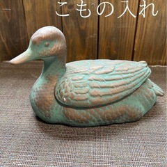 鳥　アンティーク調　小物入れ