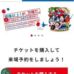 万博　休日入場券　大人２枚