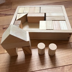 無垢　積み木の画像