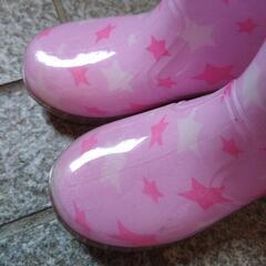 【サイズ 18cm】女児用 長靴(レインブーツ)の画像