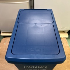 【美品】ニトリ スライドペール ダストボックス 青の画像