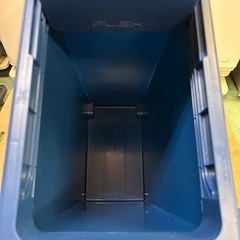 【美品】ニトリ スライドペール ダストボックス 青の画像
