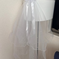 ウェディングベール　パール付き