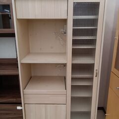リユースのサカイ栃木店★ジモティ割あり★ ノダ工芸 食器棚 ホワ...