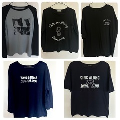 ねこ柄Tシャツ