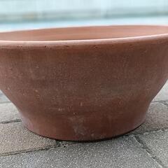平べったい花鉢 made in イタリアの画像