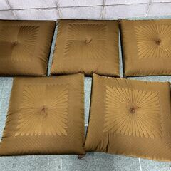 2セットあり 別誂 高級座布団 5枚セット 法事 茶室 和室 客間 幅55cm×奥行60cm×高さ10cmの画像