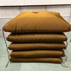 2セットあり 別誂 高級座布団 5枚セット 法事 茶室 和室 客間 幅55cm×奥行60cm×高さ10cmの画像