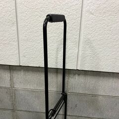 折りたたみ式 キャリーカート バンド付 手押し台車 ショッピングカート スチール製 幅40cm×奥行35cm×高さ87cm の画像