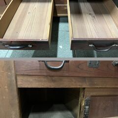 大型 和箪笥 木製 収納 布団 小物 和風 大正～昭和 レトロ 幅180cm×奥行80cm×高さ170cm の画像