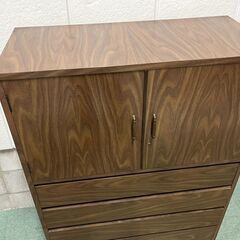 片山木工 木製 和箪笥 整理箪笥 着物収納 昭和レトロ 幅89cm×奥行41cm×高さ121cmの画像