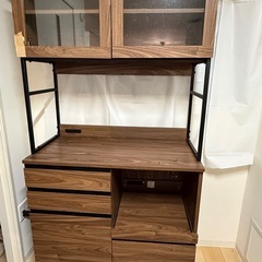 おしゃれ食器棚　キッチンボード 幅90cm