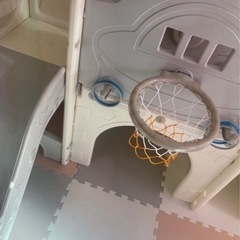 大型室内滑り台 輪投げ バスケットゴール トンネル付きの画像