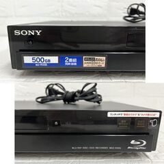 リモコン欠品 ジャンク品 SONY ソニー BDZ-RX55 500GB ブルーレイディスクレコーダー 2010年製 再生のみ確認 ☆ 札幌市白石区 白石店 の画像
