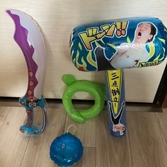 空気で膨らむおもちゃの画像