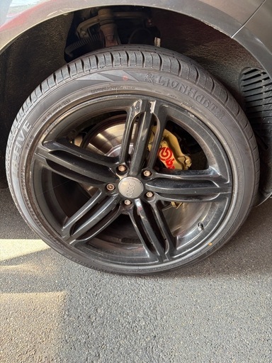 AUDI アウディ Ｑ7純正アルミ＆タイヤ（24年製）　21インチ4本セット