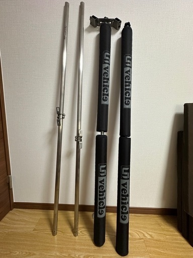 ハイエースワイドボディ　ルームキャリアレールセット