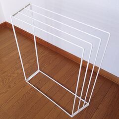 横からかけられる ４連 バスタオルハンガー