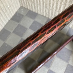 中古、鎌倉彫り、漆衣桁、痛みありの画像