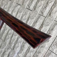 中古、鎌倉彫り、漆衣桁、痛みありの画像