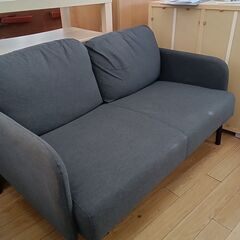 ★ジモティ割あり★ IKEA 2人掛けソファ グレー H70×D...