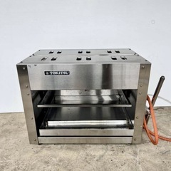 直接引き取り5%OFF インボイス登録店 TOKISTUガス赤外線上火式焼き物器 LPガス TRM-6D型 幅620×奥行き430×高さ490mm トキツ グリラー 厨房機器 業務用 中古 5112110の画像