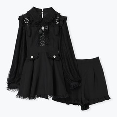 ［新品未使用］ハートバックルレースアップセットアップ
