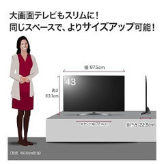 LG 43V型液晶テレビの画像