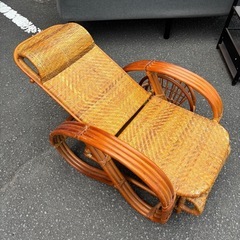 917 籐 ラタン リクライニングチェア