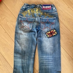 ピンクラテ　ジーンズ　XS125〜135cmの画像