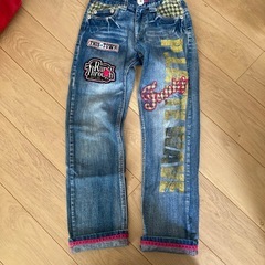 ピンクラテ　ジーンズ　XS125〜135cmの画像