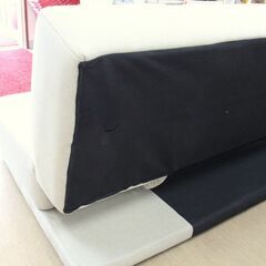 【無料商品】ドリス☆ソファーベッド☆ローソファ☆ファブリック☆シミ有り ☆幅182cm☆doris☆Poeme☆ポエム☆LV3123☆G1136【こちらは店舗です。浜村鹿野温泉ICから3分 買取本舗 宮本リサイクル 営業時間9～19時 定休日水曜のみ←連絡できませんm(_ _)m】の画像