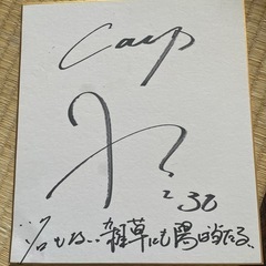 鬼レア　カープ滝田一希選手サイン