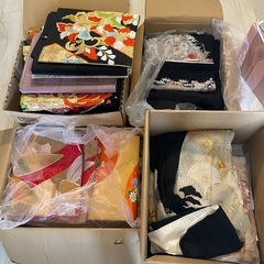 着物の帯4箱分 リメイクやDIYにどうぞの画像