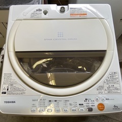 全自動洗濯機　TOSHIBA　6kg  AW-60GL(W)  ☆動作確認済み☆ 2013年製の画像