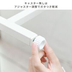 ★全国送料無料★ デスク 机 キャスター無 折り畳み アイボリー 他カラー有の画像