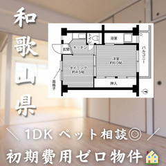 【相筋／1DK】✨初期費用0円✨2人入居OK👥ペット相談🐱