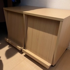 キャスター付きカラーボックス 