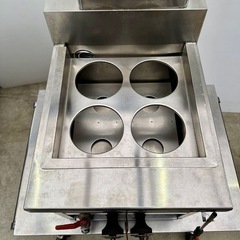 直接引き取り5%OFF　インボイス登録店 使用僅か マルゼン 卓上ラーメン釜 MRK-045TB LPガス カゴ数4 幅400×奥行き520(650)×高さ400 ﾊﾞｯｸｶﾞｰﾄﾞ540mm ゆで麺機 中古 612032の画像