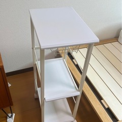 (取引中)キッチンワゴン　隙間収納　幅30　キャスター付き