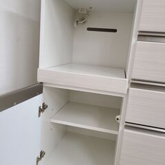 J9708　NITORI　ニトリ　キッチンボード　ポスティア100KB-WH　ホワイト　クリーニング済み【リユースのサカイ柏店】参考価格109,900円の画像