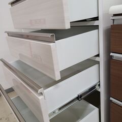 J9708　NITORI　ニトリ　キッチンボード　ポスティア100KB-WH　ホワイト　クリーニング済み【リユースのサカイ柏店】参考価格109,900円の画像