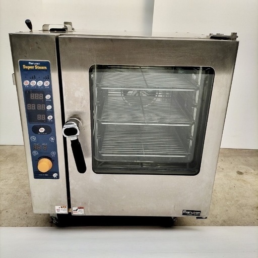 直接引き取り5%OFF　インボイス登録店 マルゼン スチームコンベクションオーブン SSC-04SC 三相200V 50/60Hz 2006年製 幅630×奥行き600×高さ600ｍｍ 業務用 中古411207
