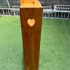 タオル掛け　木製棚　幅60cm 高126cm 奥行26cmの画像