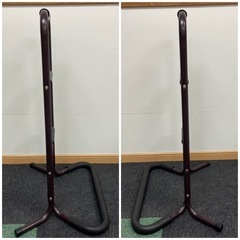 立ち上がり補助手すり　手すり　3段階　中古品　ブラウン　介護用品　補助器具の画像