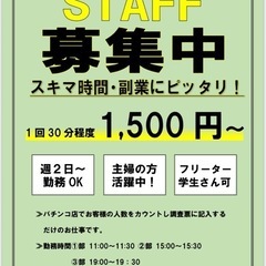 パチンコ店の稼働調査です!