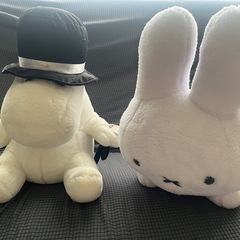 ムーミンパパ　ミッフィー一番くじ特大ぬいぐるみ