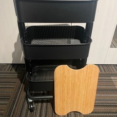 【コメント多数のため一度〆切】IKEA ワゴン(ロースフルト&ホ...